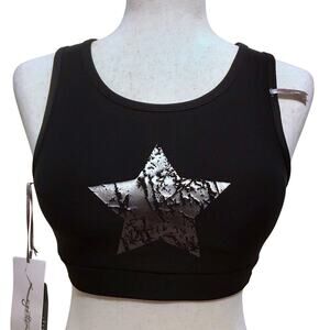 Gottex NWT Graphic Black Sports Bra Women XS